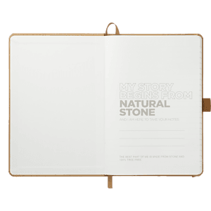 5.5" x 8.5" Washable Kraft Stone Bound Journal