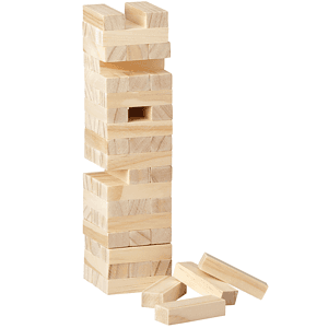 Tumbling Tower Wood Block Stacking Game