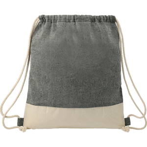 Split Recycled Cotton Drawstring Bag