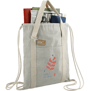 Repose 5oz. Recycled Cotton Drawstring Bag