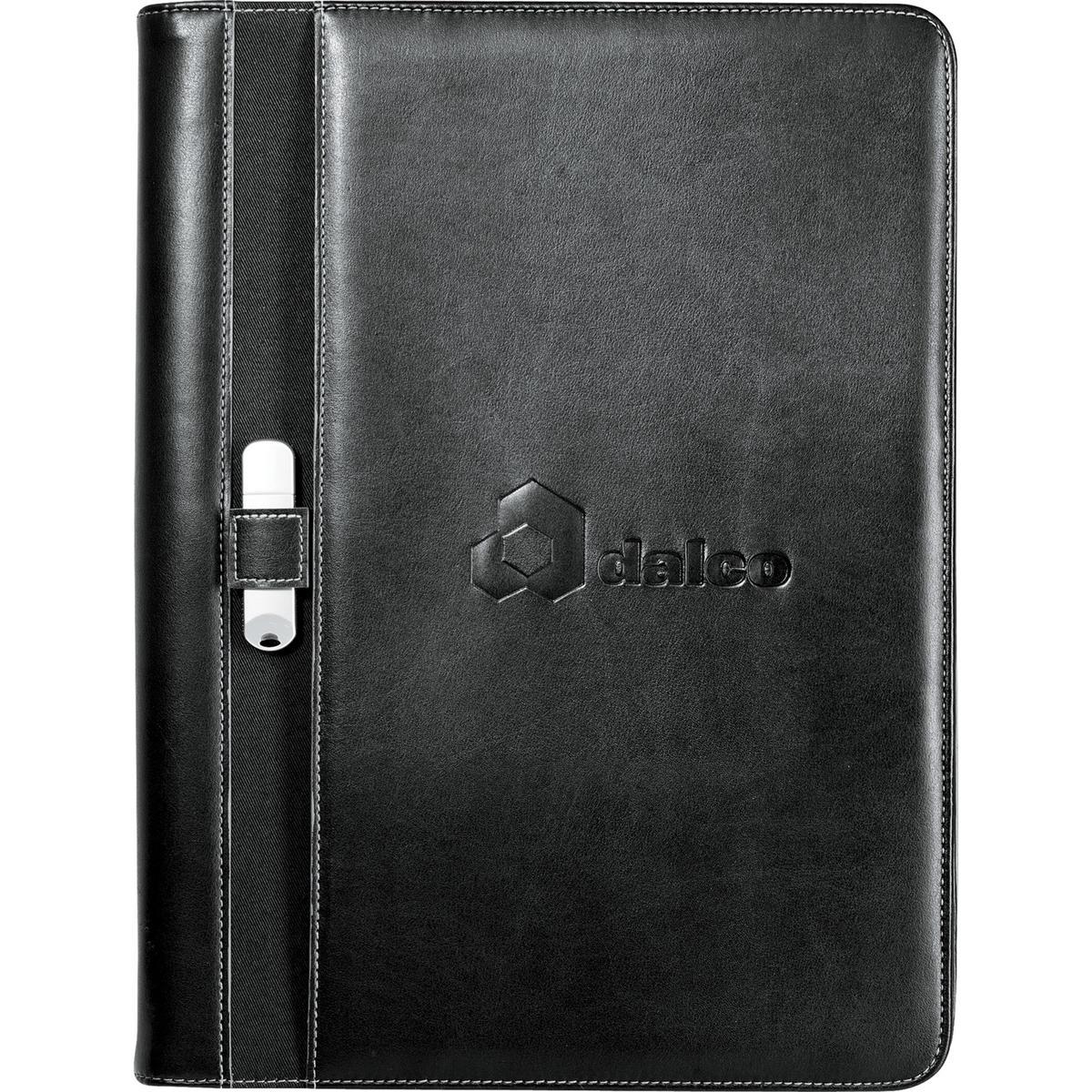 Promotional Stratford zippered padfolio Personalized With Your Custom Logo