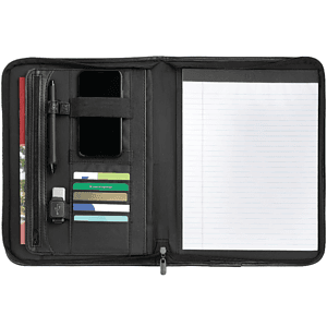 FSC® Mix Burke Zippered Padfolio