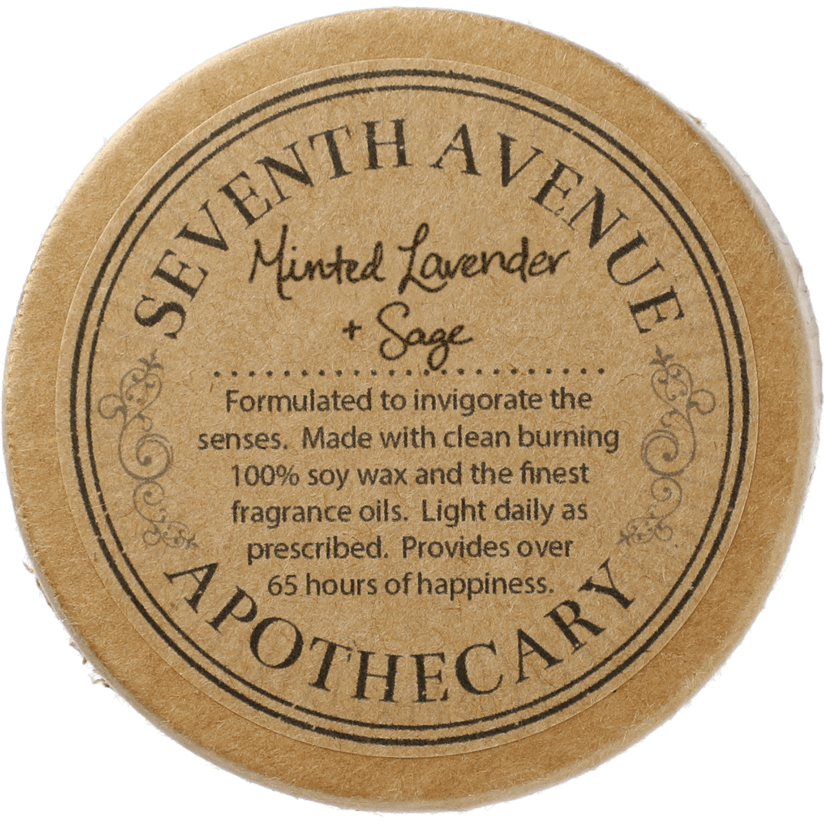 Promotional Minted lavender and sage 11 oz glass jar candle Personalized With Your Custom Logo