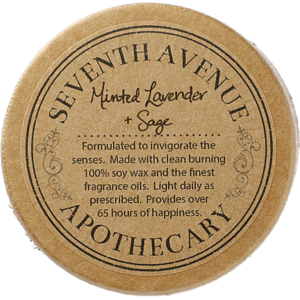 Minted Lavender and Sage 11 oz Glass Jar Candle