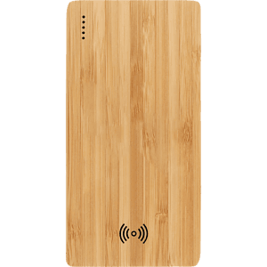 FSC® 100% Bamboo 5000 mAh Wireless Power Bank