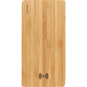 FSC® 100% Bamboo 5000 mAh Wireless Power Bank