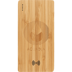 FSC® 100% Bamboo 5000 mAh Wireless Power Bank