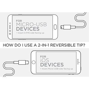 Paramount 3-in-1 Fabric Charging Cable