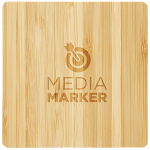 FSC® 100% Bamboo Wireless Charge Pad w/Dual Output