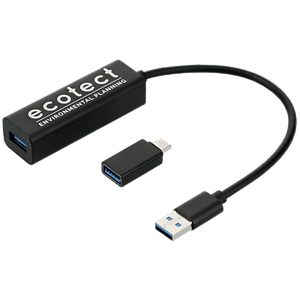 Aluminum 4-Port USB 3.0 Hub with Type C Adapter