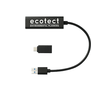 Aluminum 4-Port USB 3.0 Hub with Type C Adapter