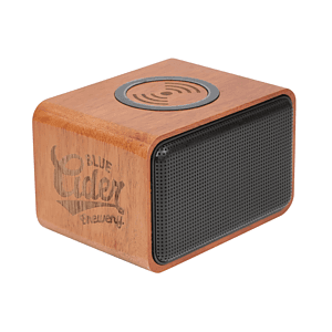 Wood Bluetooth Speaker with Wireless Charging Pad