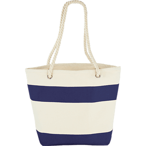 Capri Stripes 12oz Cotton Canvas Shopper Tote