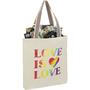 Rainbow Recycled 6oz Cotton Convention Tote