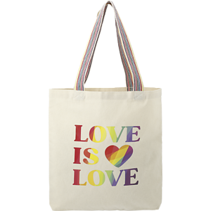 Rainbow Recycled 6oz Cotton Convention Tote