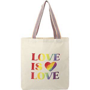 Rainbow Recycled 6oz Cotton Convention Tote
