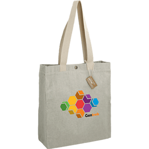 Repose 10oz Recycled Cotton Box Tote w/Snap