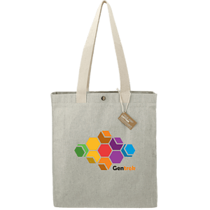 Repose 10oz Recycled Cotton Box Tote w/Snap