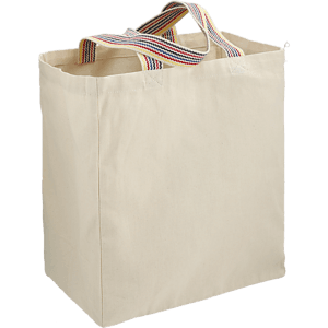 Rainbow Recycled 6oz Cotton Grocery Tote