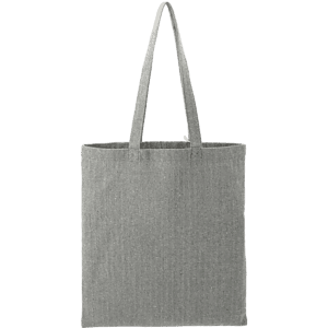 Recycled Cotton Herringbone Tote w/Zip Pocket