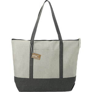 Repose 10oz Recycled Cotton Zippered Tote