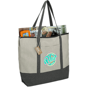 Repose 10oz Recycled Cotton Zippered Tote