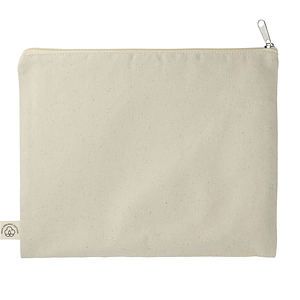 Organic Cotton Flat Travel Pouch
