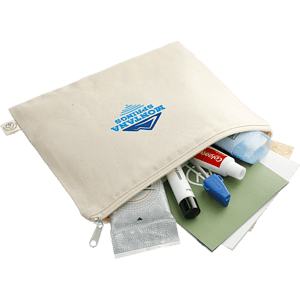 Organic Cotton Flat Travel Pouch
