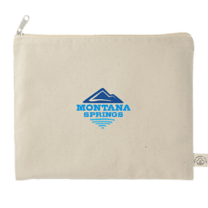 Organic Cotton Flat Travel Pouch