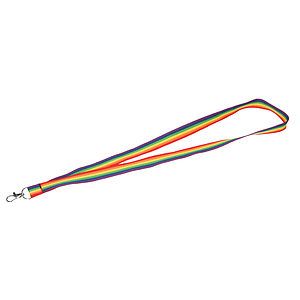 Recycled Polyester Rainbow Lanyard
