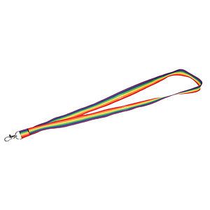 Recycled Polyester Rainbow Lanyard
