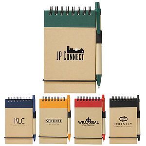 FSC® Mix 5" x 3" Recycled Jotter with Pen