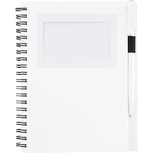 FSC® Mix 5.5" x 7" Star Spiral Notebook with Pen