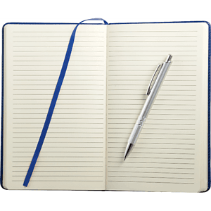 FSC® Mix 6" x 8.5" Viola Bound Notebook with Pen