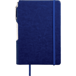 FSC® Mix 6" x 8.5" Viola Bound Notebook with Pen
