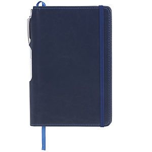 FSC® Mix 6" x 8.5" Viola Bound Notebook with Pen