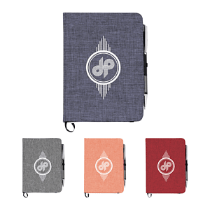 FSC® Mix 5" x 7" Heathered Bound Notebook