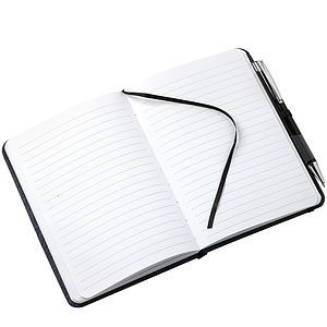 FSC® Mix 5" x 7" Heathered Bound Notebook