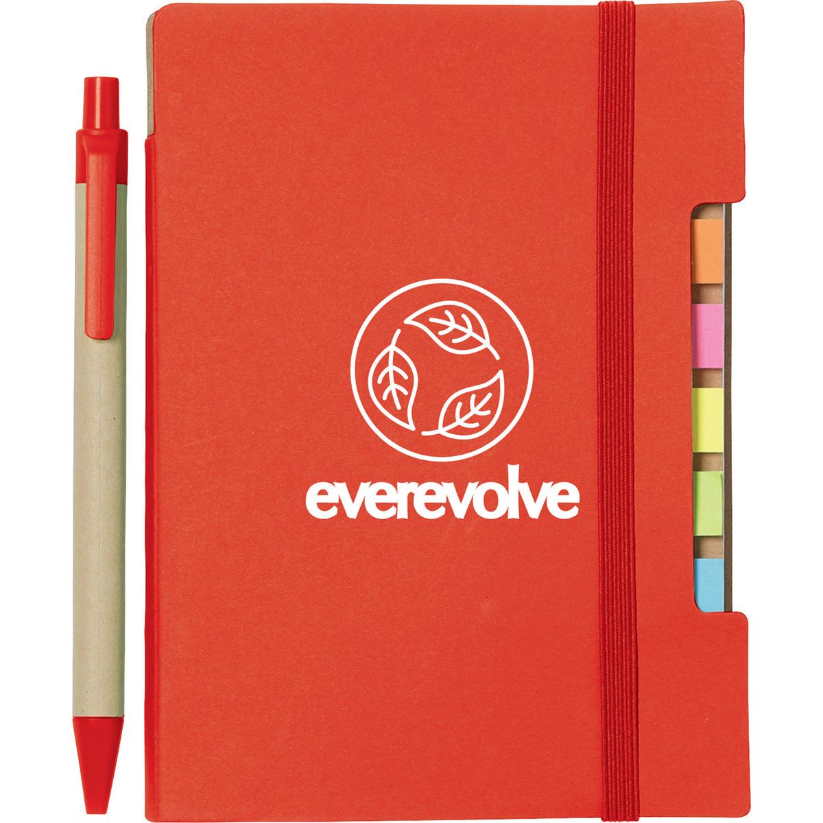 Promotional 4x 6 recycled sticky notebook with pen Personalized With