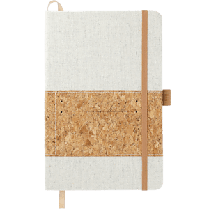 FSC® Mix 5.5" x 8.5" Recycled Cotton Cork Notebook
