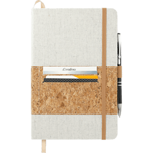 FSC® Mix 5.5" x 8.5" Recycled Cotton Cork Notebook
