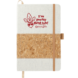 FSC® Mix 5.5" x 8.5" Recycled Cotton Cork Notebook