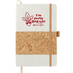 FSC® Mix 5.5" x 8.5" Recycled Cotton Cork Notebook