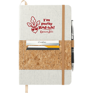 FSC® Mix 5.5" x 8.5" Recycled Cotton Cork Notebook