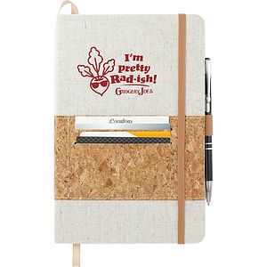 FSC® Mix 5.5" x 8.5" Recycled Cotton Cork Notebook
