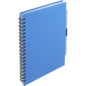 FSC® Recycled 5.5” x 7” Spiral Notebook w/ RPET Pe