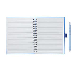 FSC® Recycled 5.5” x 7” Spiral Notebook w/ RPET Pe