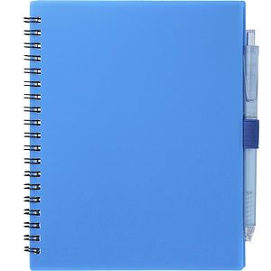 FSC® Recycled 5.5” x 7” Spiral Notebook w/ RPET Pe
