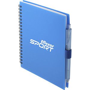 FSC® Recycled 5.5” x 7” Spiral Notebook w/ RPET Pe