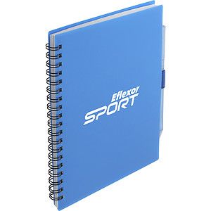 FSC® Recycled 5.5” x 7” Spiral Notebook w/ RPET Pe